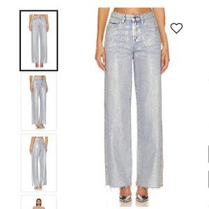 NEW BLANKNYC Franklin Straight Brushed Silver Denim, 27